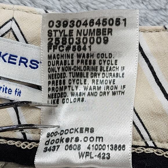 Dockers Pants Womens 4 Beige Khaki Favorite Fit Jaelynn Mid Rise Trouser Leg - Picture 6 of 11